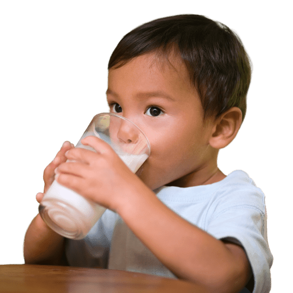 Kids Drinking Mibo Milk Image