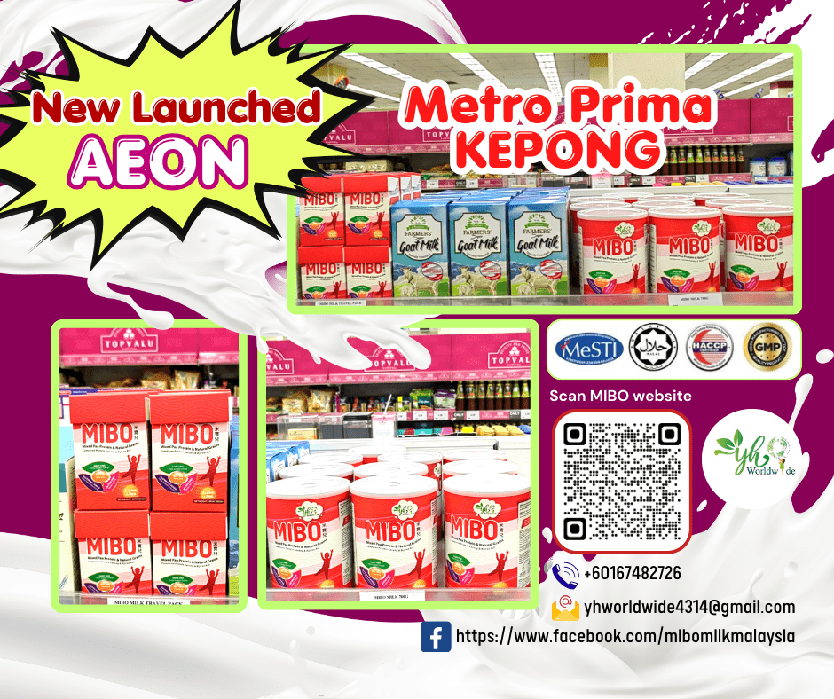 MIBO Milk Hits AEON (JUSCO) Shelves Nationwide